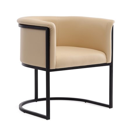 Manhattan Comfort Bali Dining Chair in Tan and Black DC044-TN